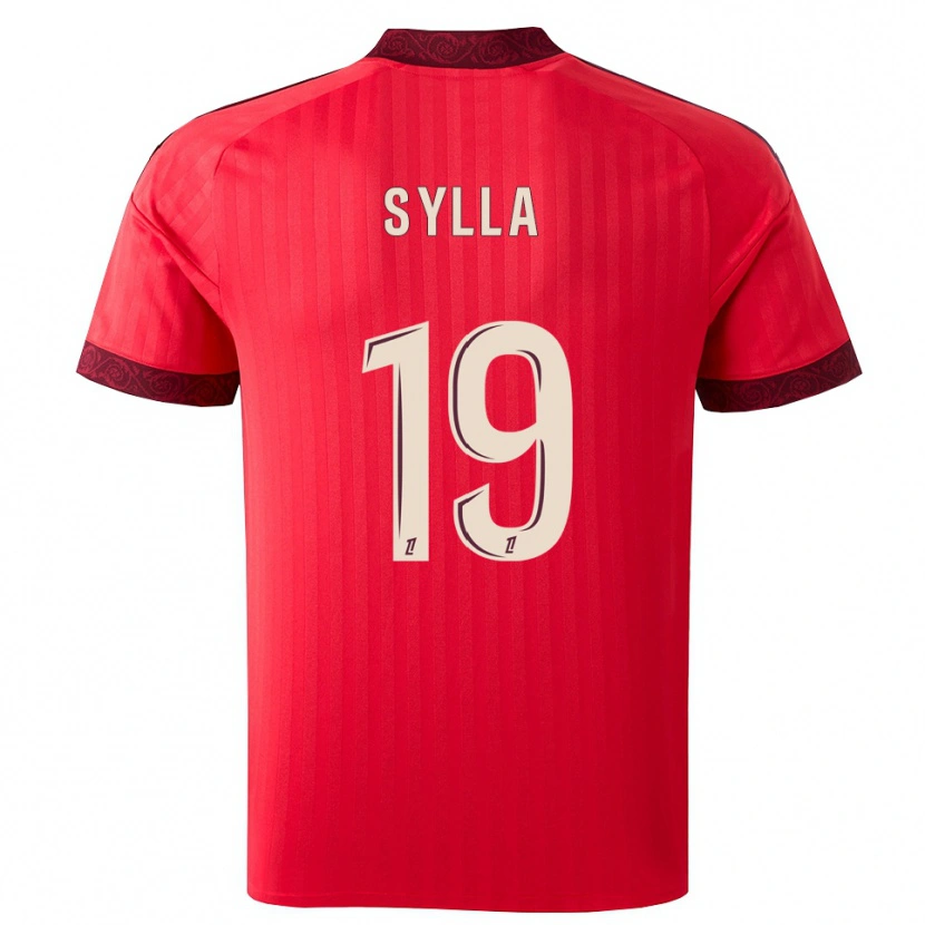 Danxen Enfant Maillot Kysha Sylla #19 Bordeaux Rouge Blanc Tenues Extérieur 2026/27 T-Shirt