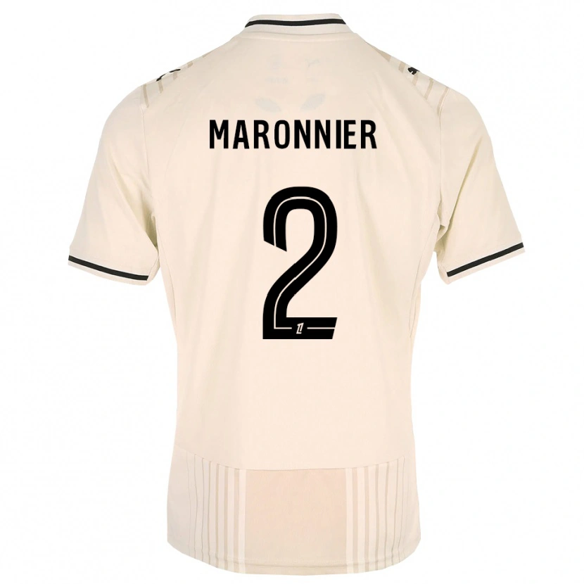 Danxen Enfant Maillot Lucas Maronnier #2 Dentelle Ancienne Noir Blanc Antique Tenues Extérieur 2026/27 T-Shirt