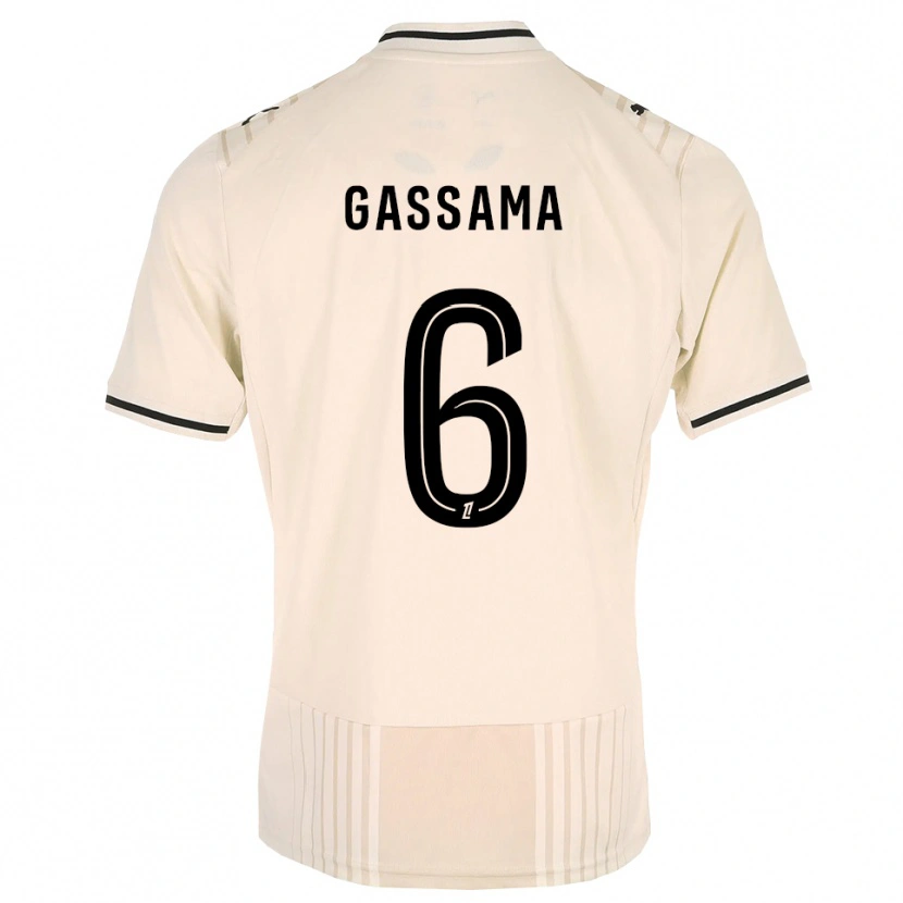Danxen Enfant Maillot Karamady Gassama #6 Dentelle Ancienne Noir Blanc Antique Tenues Extérieur 2026/27 T-Shirt