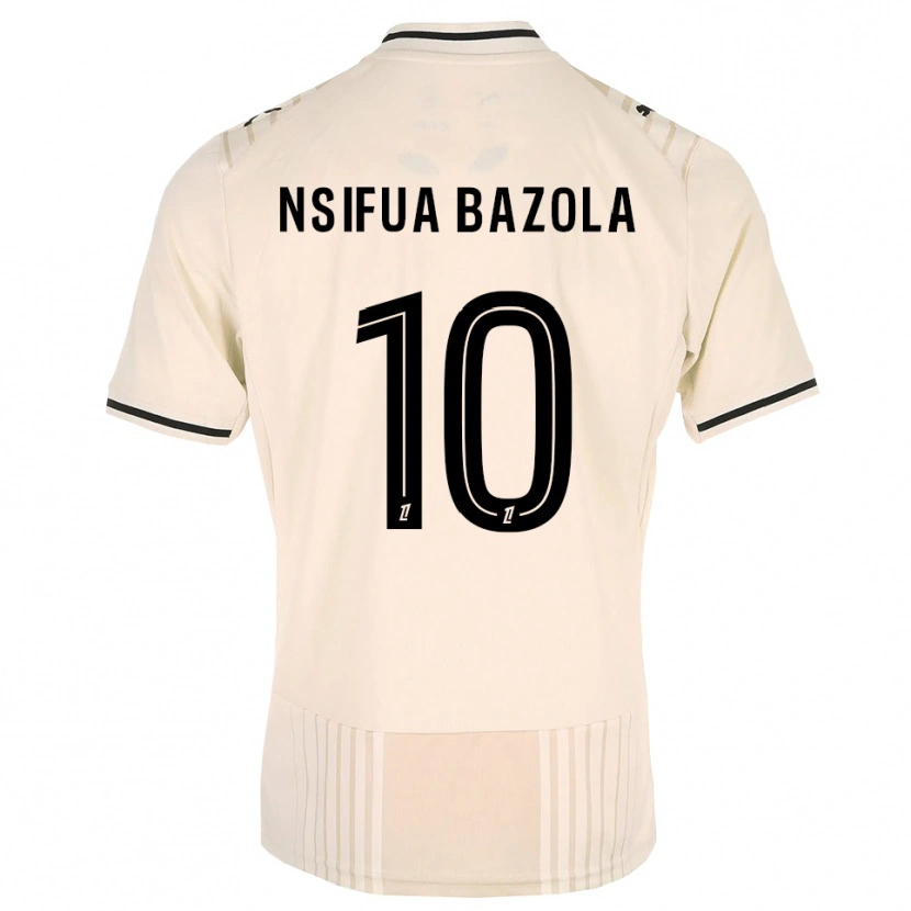 Danxen Enfant Maillot Preston Nsifua Bazola #10 Dentelle Ancienne Noir Blanc Antique Tenues Extérieur 2026/27 T-Shirt