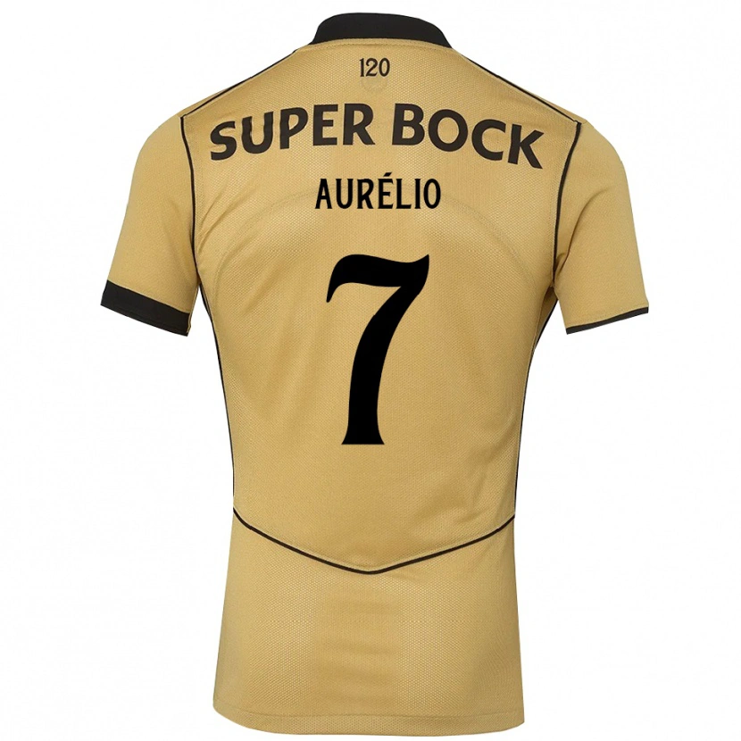 Danxen Enfant Maillot Délcio Aurélio #7 Goldenrod Noir Tenues Extérieur 2026/27 T-Shirt