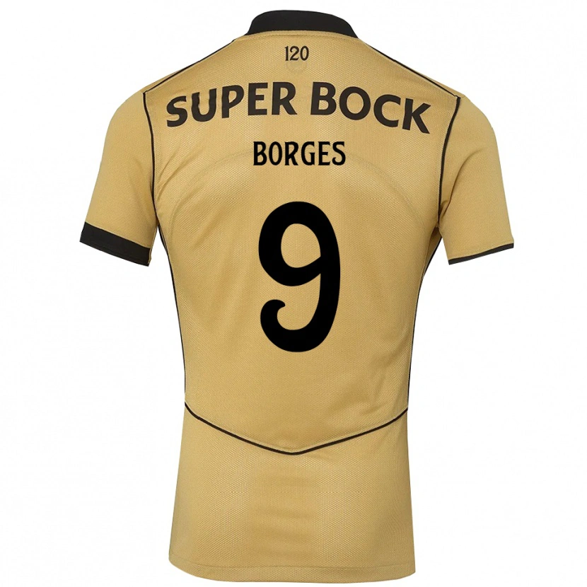 Danxen Enfant Maillot Ana Borges #9 Goldenrod Noir Tenues Extérieur 2026/27 T-Shirt