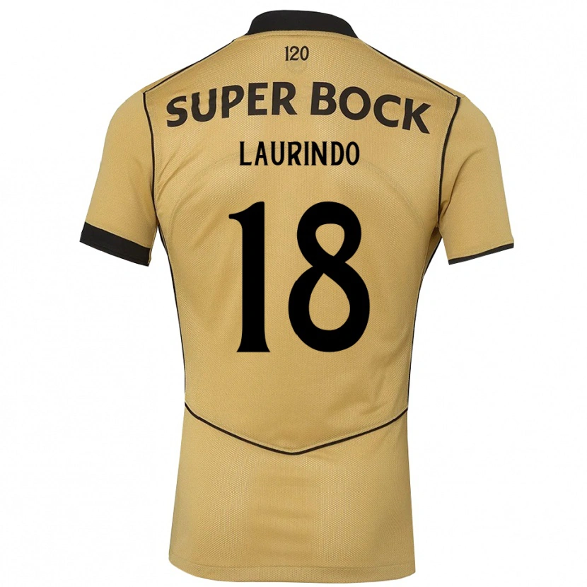 Danxen Enfant Maillot Laurindo Pimentel Mendonça #18 Goldenrod Noir Tenues Extérieur 2026/27 T-Shirt