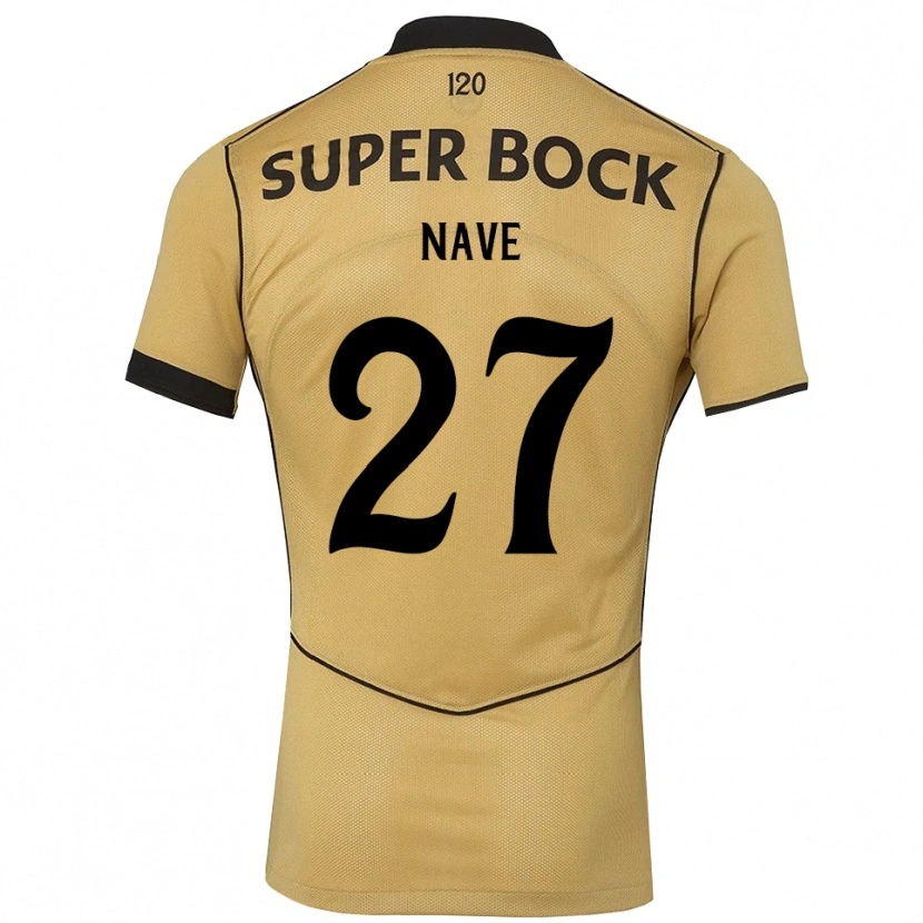 Danxen Enfant Maillot Matilde Nave #27 Goldenrod Noir Tenues Extérieur 2026/27 T-Shirt