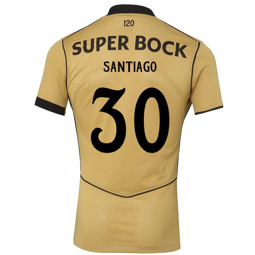 Danxen Enfant Maillot Carolina Santiago #30 Goldenrod Noir Tenues Extérieur 2026/27 T-Shirt