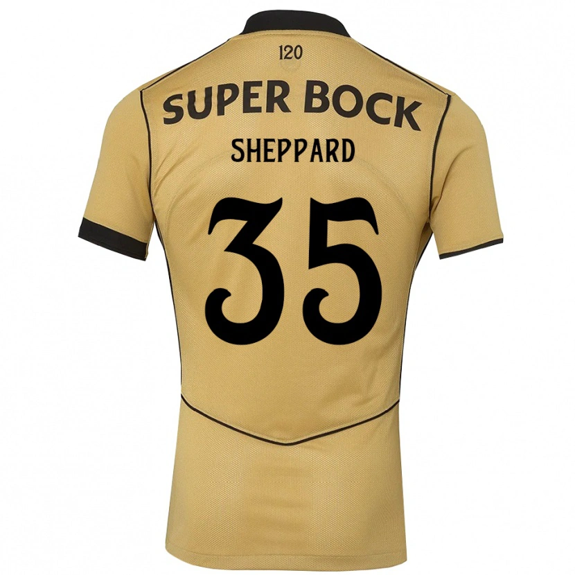Danxen Enfant Maillot Catriona Sheppard #35 Goldenrod Noir Tenues Extérieur 2026/27 T-Shirt