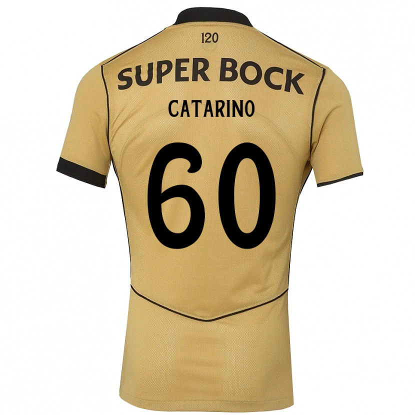 Danxen Enfant Maillot Catarino César Simões Pascoal #60 Goldenrod Noir Tenues Extérieur 2026/27 T-Shirt