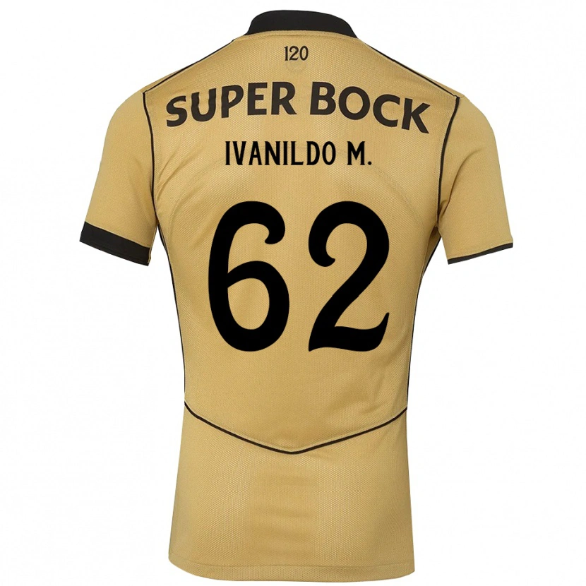Danxen Enfant Maillot Ivanildo Da Silva Mendes #62 Goldenrod Noir Tenues Extérieur 2026/27 T-Shirt