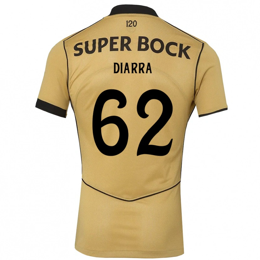 Danxen Enfant Maillot Ibrahim Diarra #62 Goldenrod Noir Tenues Extérieur 2026/27 T-Shirt