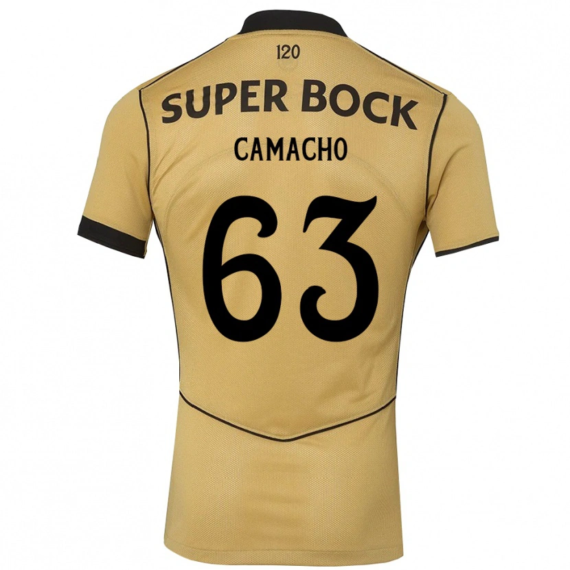 Danxen Enfant Maillot Rafael Camacho #63 Goldenrod Noir Tenues Extérieur 2026/27 T-Shirt