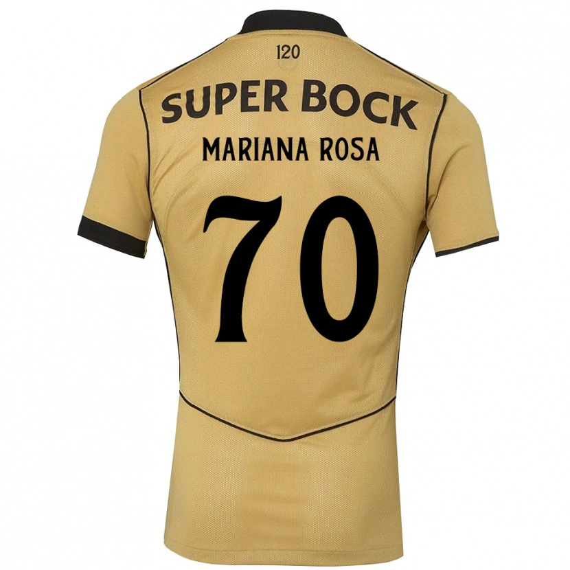 Danxen Enfant Maillot Mariana Silva Pinto Vilaça Da Rosa #70 Goldenrod Noir Tenues Extérieur 2026/27 T-Shirt