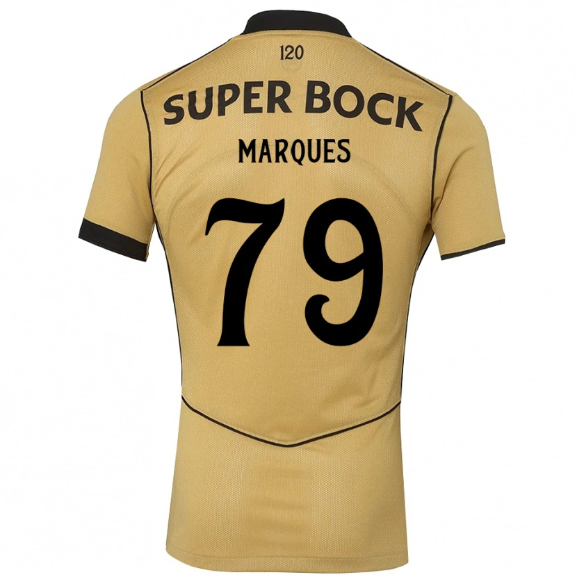 Danxen Enfant Maillot Rodrigo Marquês #79 Goldenrod Noir Tenues Extérieur 2026/27 T-Shirt