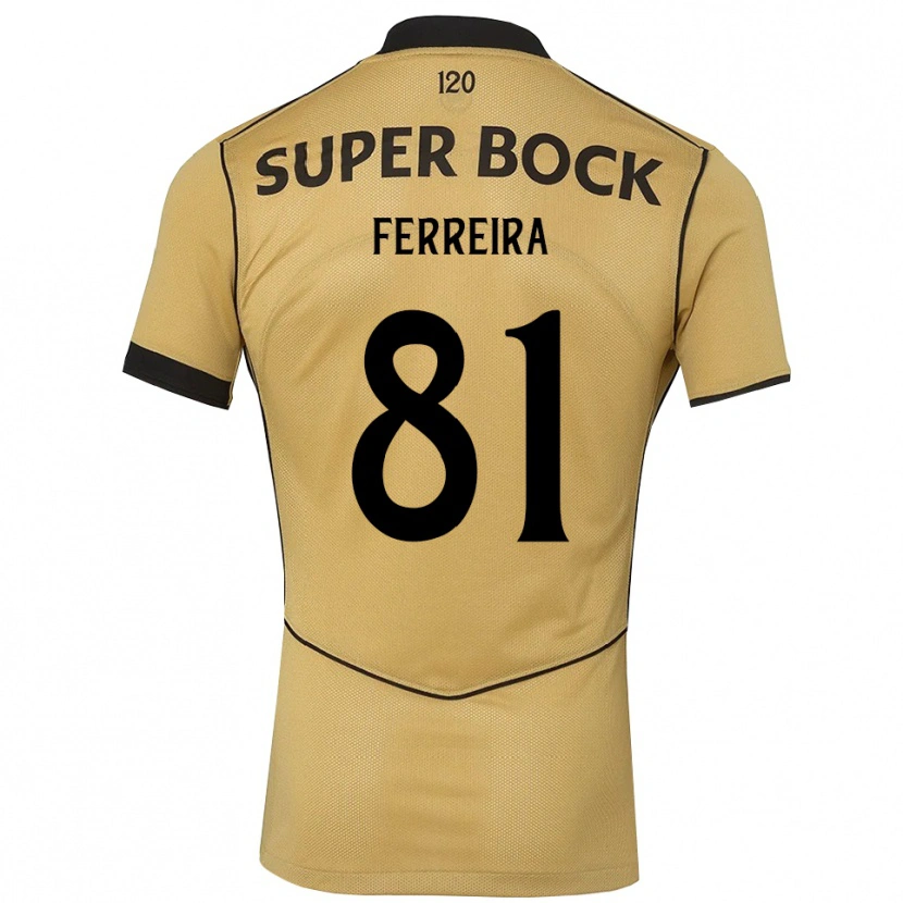 Danxen Enfant Maillot Sandro Ferreira #81 Goldenrod Noir Tenues Extérieur 2026/27 T-Shirt