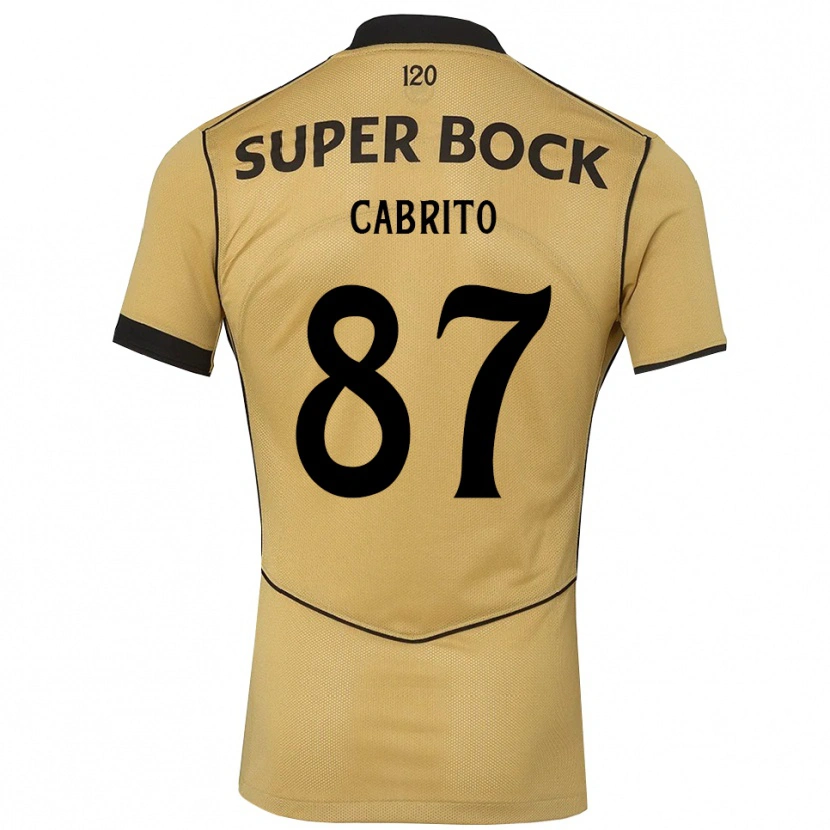 Danxen Enfant Maillot Rodrigo Cabrito #87 Goldenrod Noir Tenues Extérieur 2026/27 T-Shirt