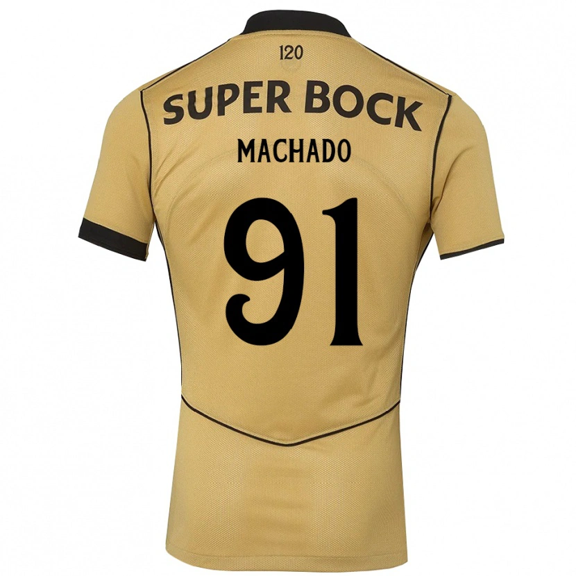 Danxen Enfant Maillot Francisco Machado #91 Goldenrod Noir Tenues Extérieur 2026/27 T-Shirt