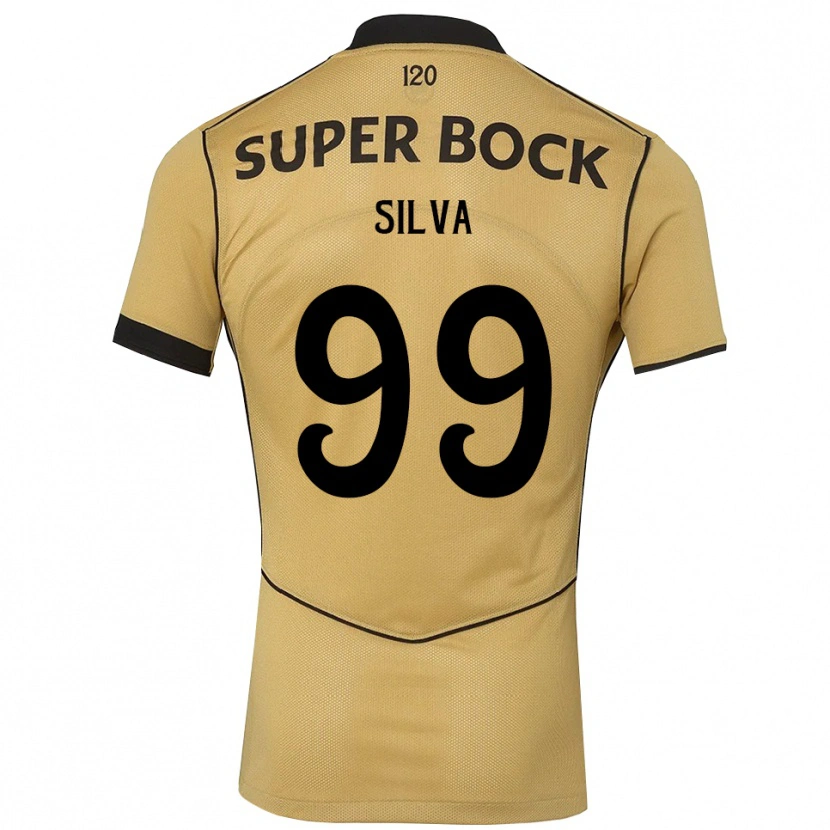 Danxen Enfant Maillot Francisco Silva #99 Goldenrod Noir Tenues Extérieur 2026/27 T-Shirt