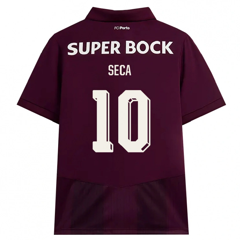 Danxen Enfant Maillot Rodrigo Seca #10 Bourgogne Blanc Tenues Extérieur 2026/27 T-Shirt