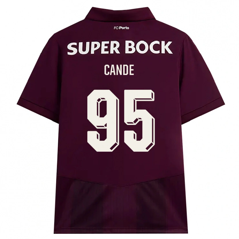 Danxen Enfant Maillot Anhá Cande #95 Bourgogne Blanc Tenues Extérieur 2026/27 T-Shirt