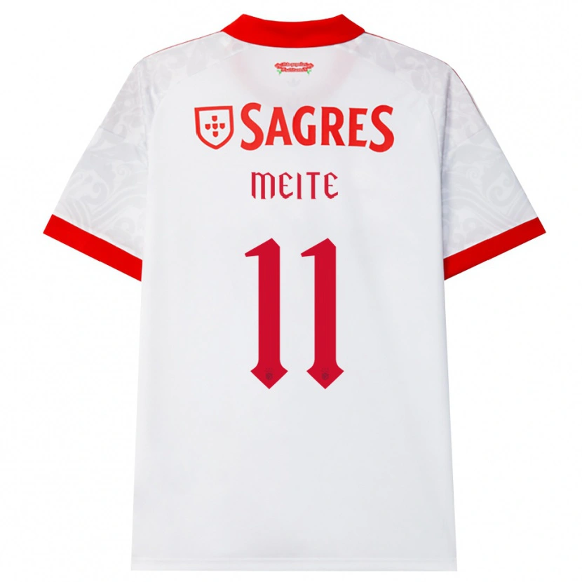 Danxen Enfant Maillot Soualiho Meite #11 Blanc Rouge Jaune Tenues Extérieur 2026/27 T-Shirt