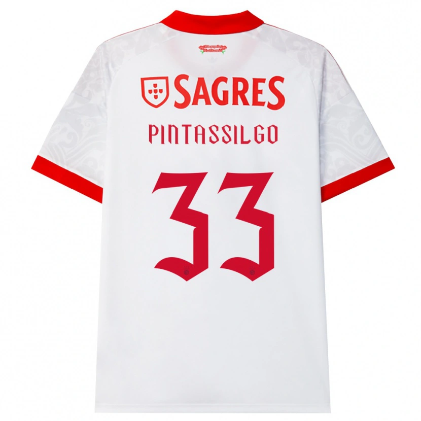 Danxen Enfant Maillot Lara Pintassilgo #33 Blanc Rouge Jaune Tenues Extérieur 2026/27 T-Shirt