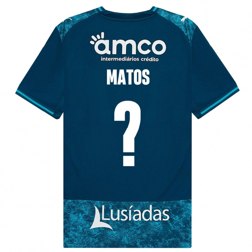 Danxen Enfant Maillot Francisco Matos #0 Darkslategray Mediumturquoise Tenues Extérieur 2026/27 T-Shirt