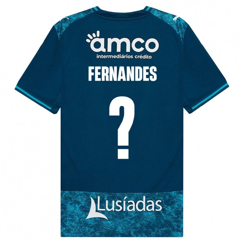 Danxen Enfant Maillot Martim Fernandes #0 Darkslategray Mediumturquoise Tenues Extérieur 2026/27 T-Shirt