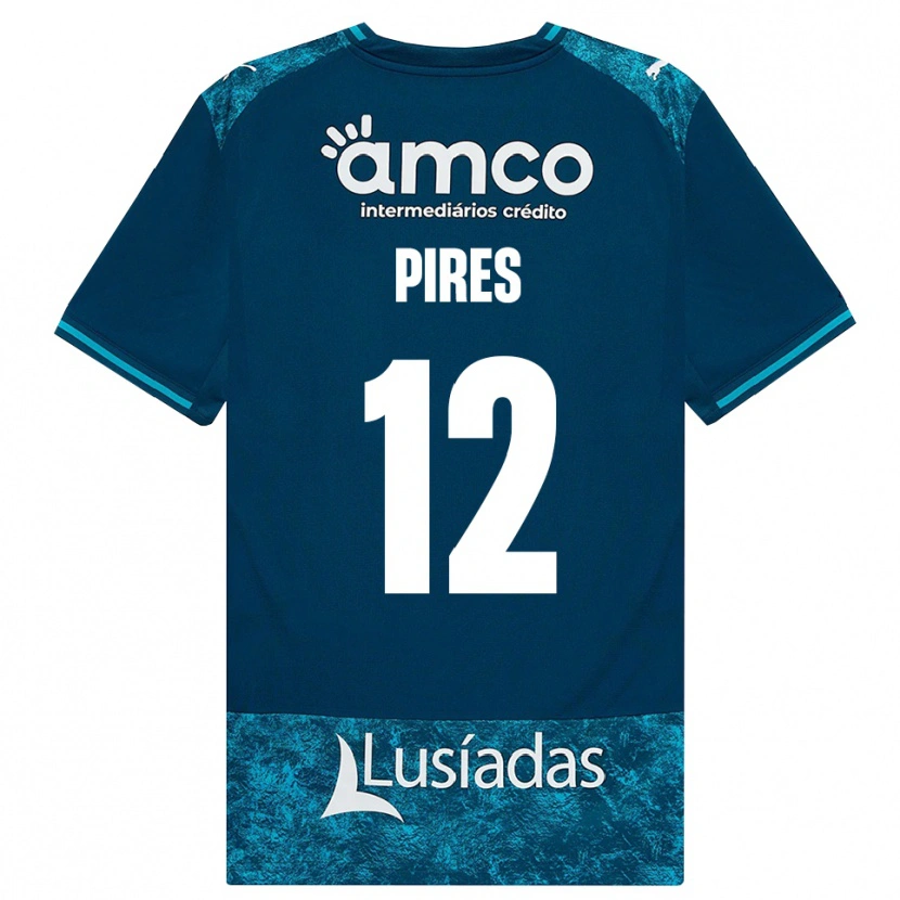 Danxen Enfant Maillot Hugo Pires #12 Darkslategray Mediumturquoise Tenues Extérieur 2026/27 T-Shirt