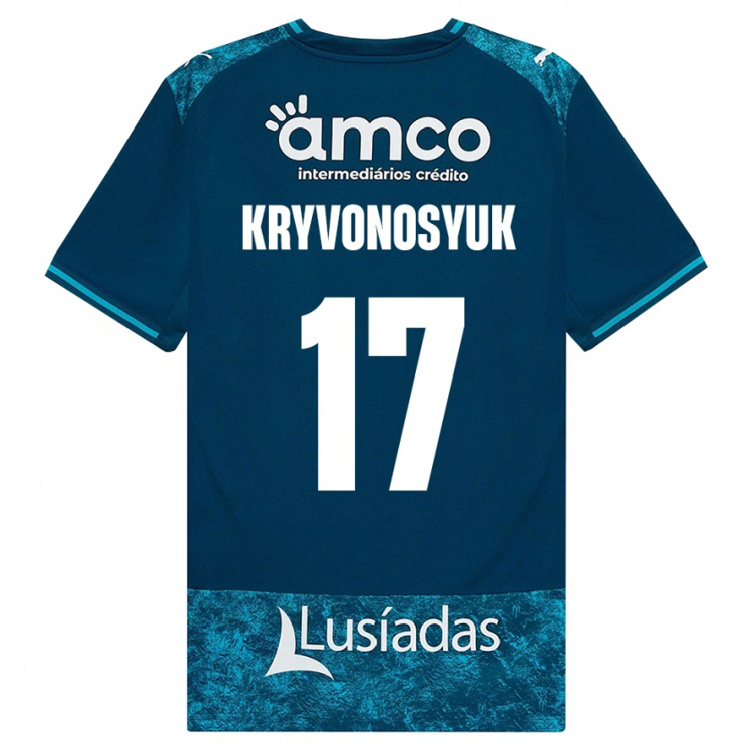 Danxen Enfant Maillot Leonardo Kryvonosyuk #17 Darkslategray Mediumturquoise Tenues Extérieur 2026/27 T-Shirt