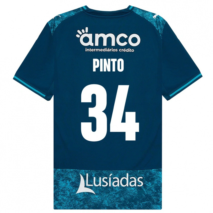 Danxen Enfant Maillot Ana Pinto #34 Darkslategray Mediumturquoise Tenues Extérieur 2026/27 T-Shirt