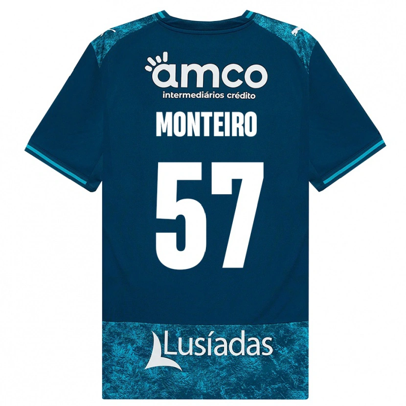 Danxen Enfant Maillot Jordan Monteiro #57 Darkslategray Mediumturquoise Tenues Extérieur 2026/27 T-Shirt