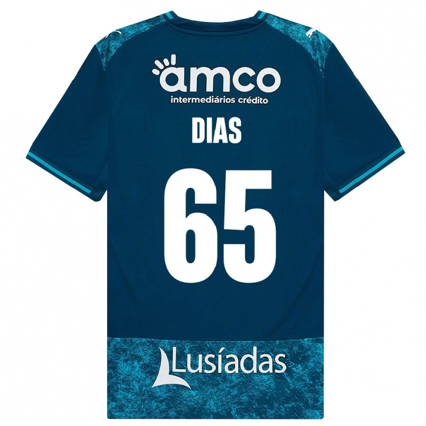 Danxen Enfant Maillot Leandro Dias #65 Darkslategray Mediumturquoise Tenues Extérieur 2026/27 T-Shirt