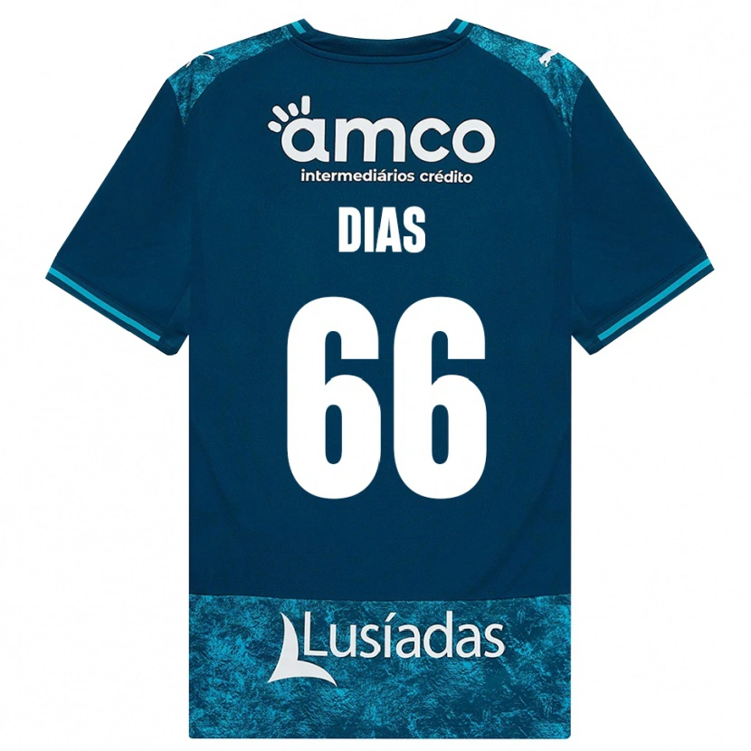 Danxen Enfant Maillot Gonçalo Dias #66 Darkslategray Mediumturquoise Tenues Extérieur 2026/27 T-Shirt