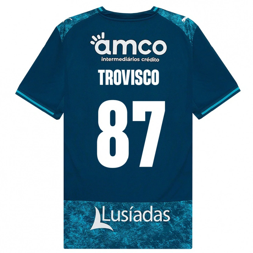Danxen Enfant Maillot João Trovisco #87 Darkslategray Mediumturquoise Tenues Extérieur 2026/27 T-Shirt