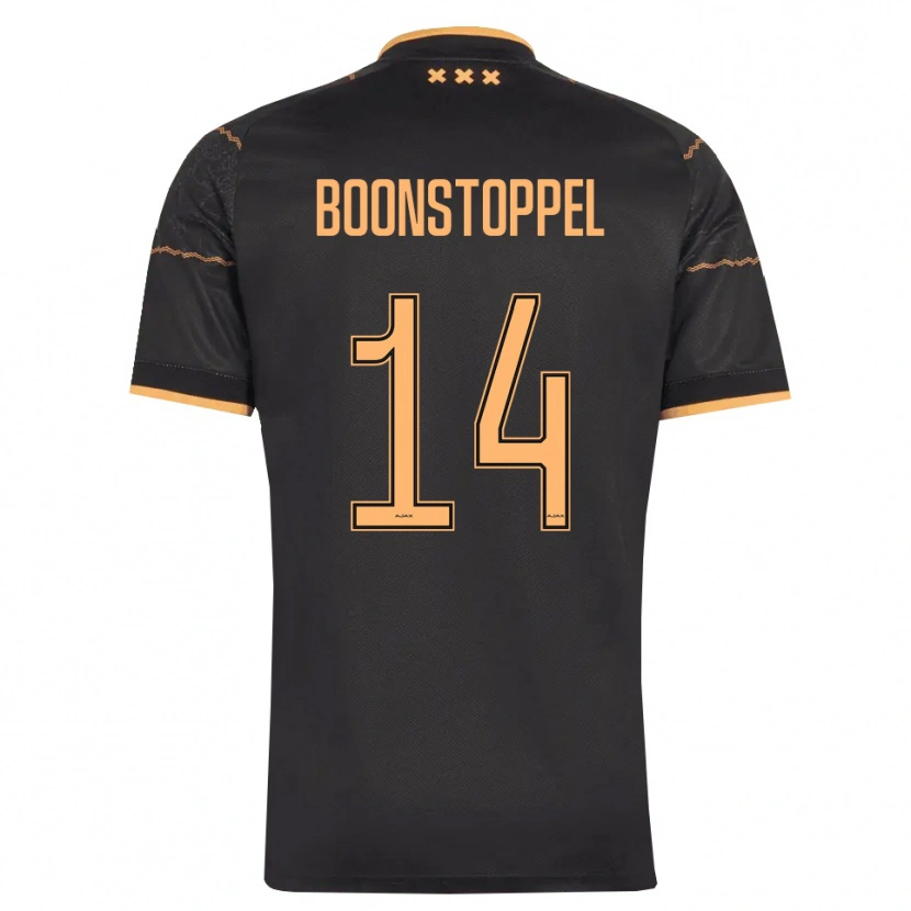 Danxen Enfant Maillot Jesse Boonstoppel #14 Noir Orange Tenues Extérieur 2026/27 T-Shirt