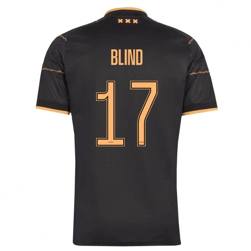 Danxen Enfant Maillot Daley Blind #17 Noir Orange Tenues Extérieur 2026/27 T-Shirt