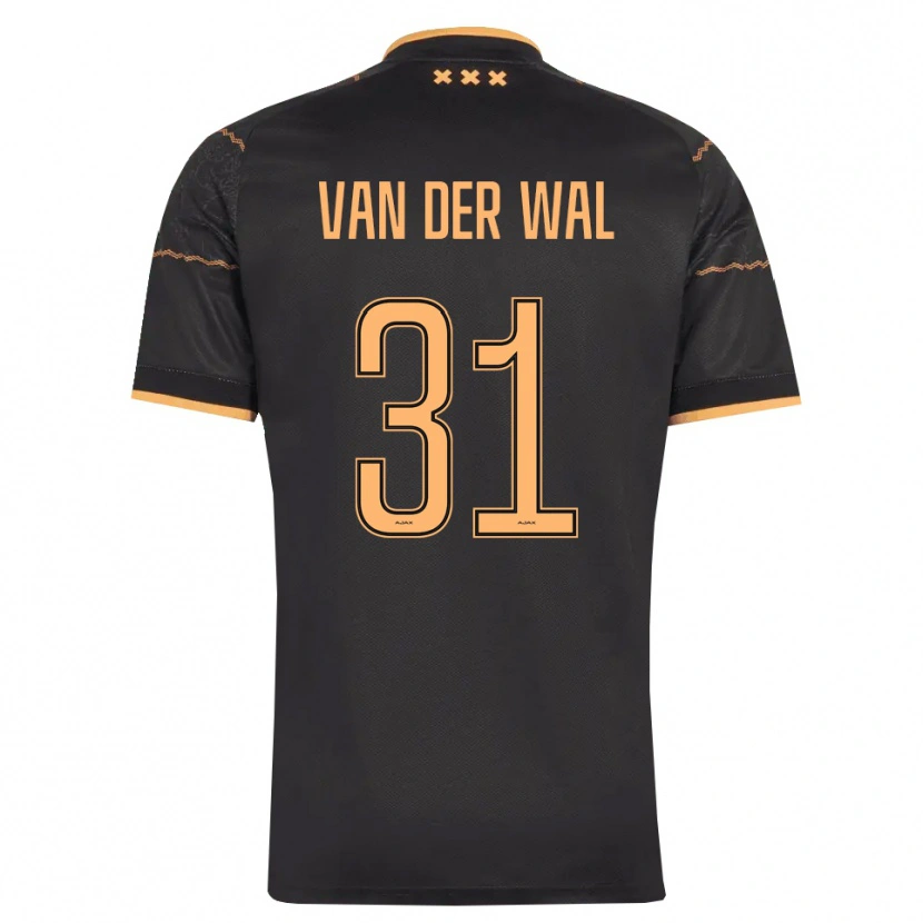 Danxen Enfant Maillot Dionne Van Der Wal #31 Noir Orange Tenues Extérieur 2026/27 T-Shirt