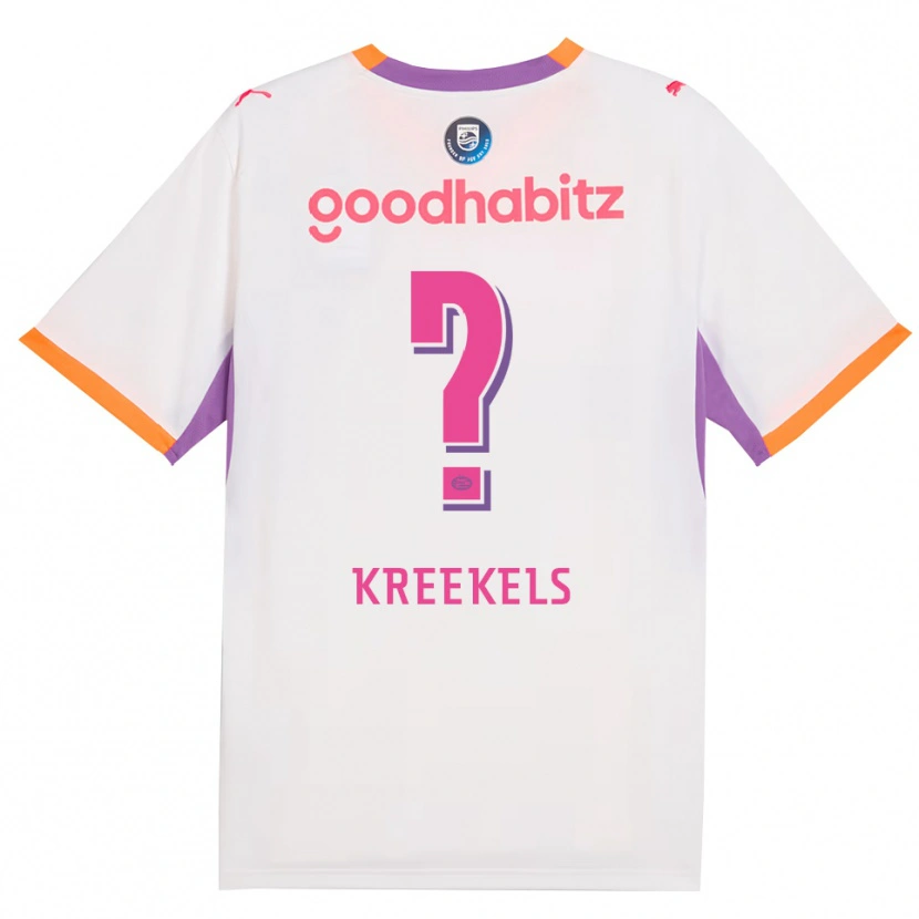 Danxen Enfant Maillot Mees Kreekels #0 Blanc Violet Orange Tenues Extérieur 2026/27 T-Shirt