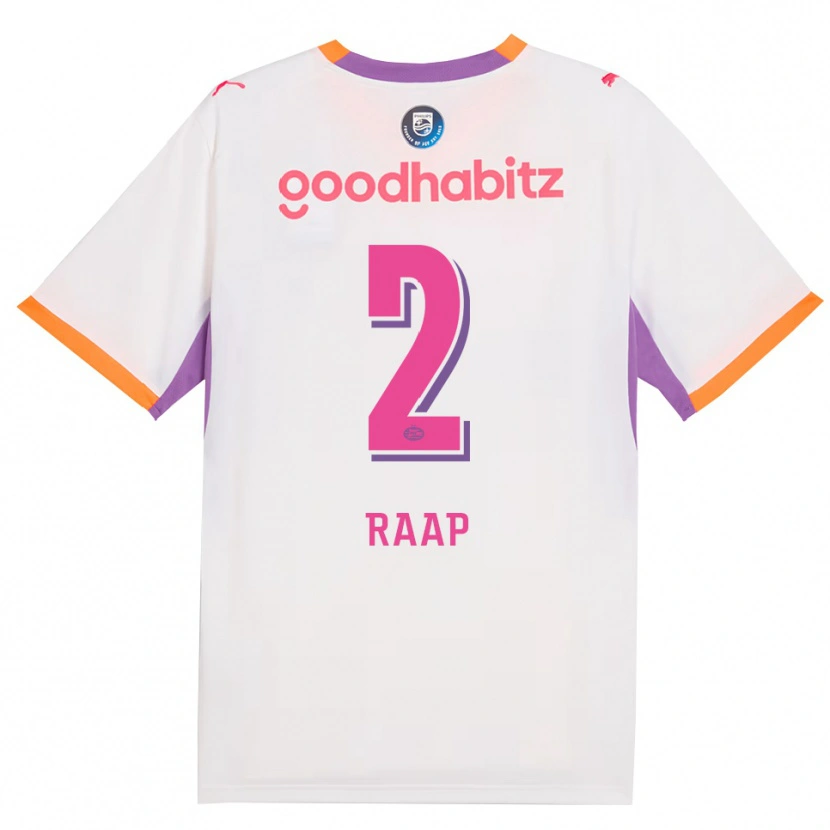 Danxen Enfant Maillot Yiandro Raap #2 Blanc Violet Orange Tenues Extérieur 2026/27 T-Shirt
