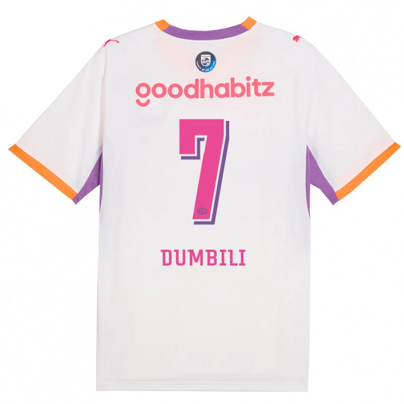 Danxen Enfant Maillot Samuel Dumbili #7 Blanc Violet Orange Tenues Extérieur 2026/27 T-Shirt
