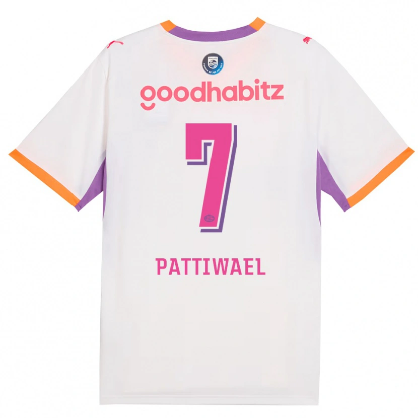 Danxen Enfant Maillot Naomi Pattiwael #7 Blanc Violet Orange Tenues Extérieur 2026/27 T-Shirt