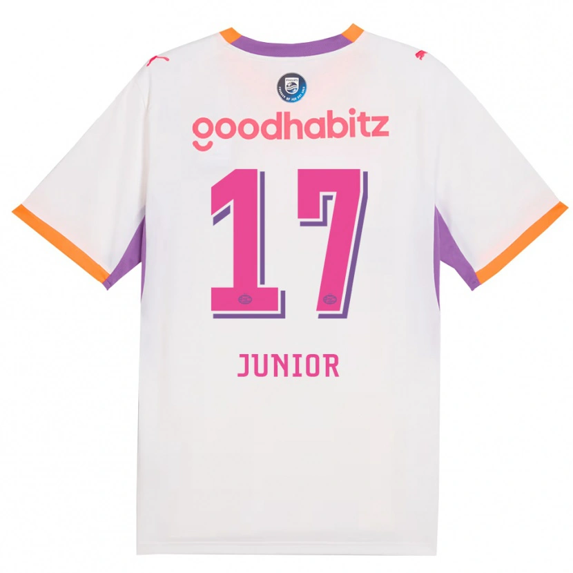 Danxen Enfant Maillot Mauro Júnior #17 Blanc Violet Orange Tenues Extérieur 2026/27 T-Shirt
