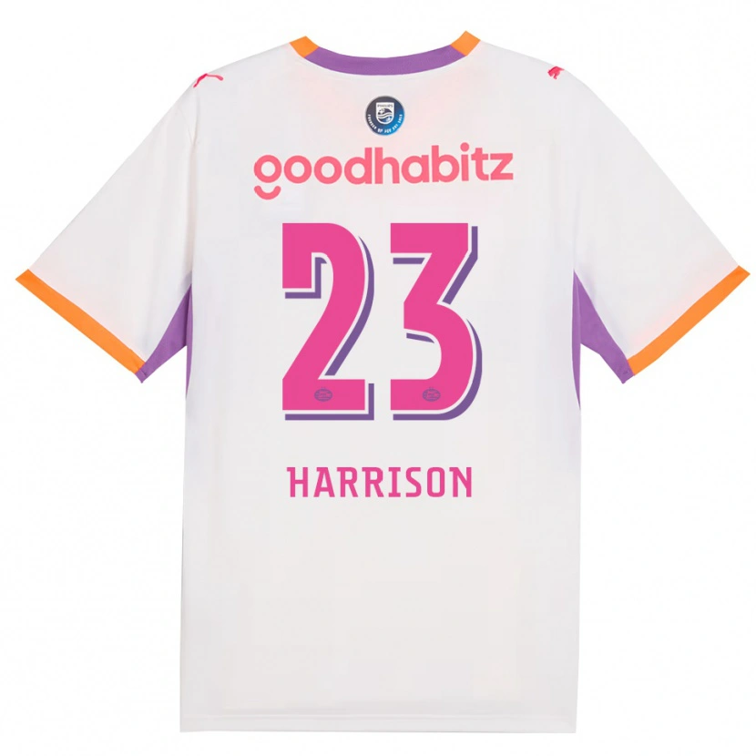 Danxen Enfant Maillot Amy Harrison #23 Blanc Violet Orange Tenues Extérieur 2026/27 T-Shirt