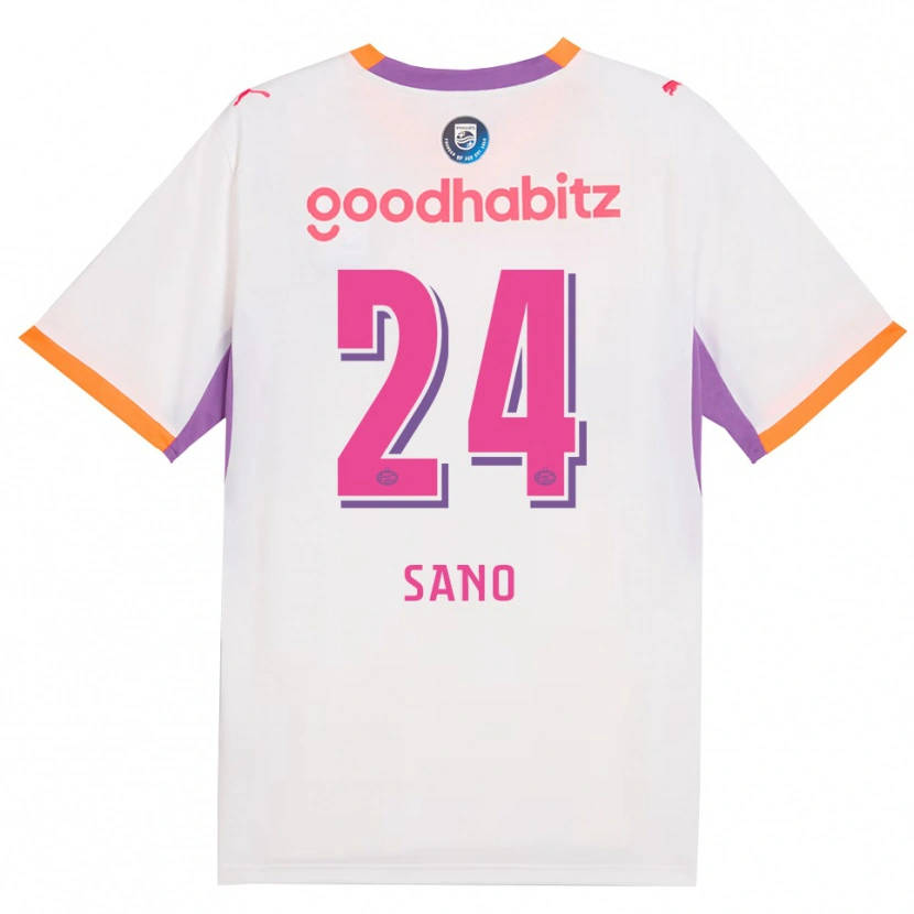 Danxen Enfant Maillot Kodai Sano #24 Blanc Violet Orange Tenues Extérieur 2026/27 T-Shirt