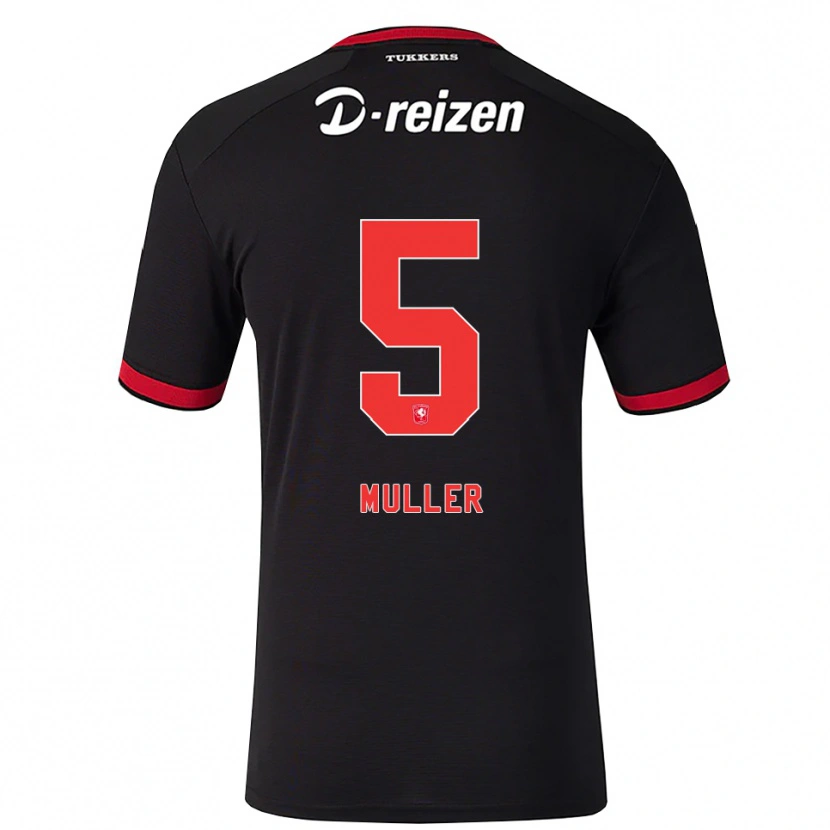 Danxen Enfant Maillot Timothy Muller #5 Rouge Blanc Noir Tenues Extérieur 2026/27 T-Shirt