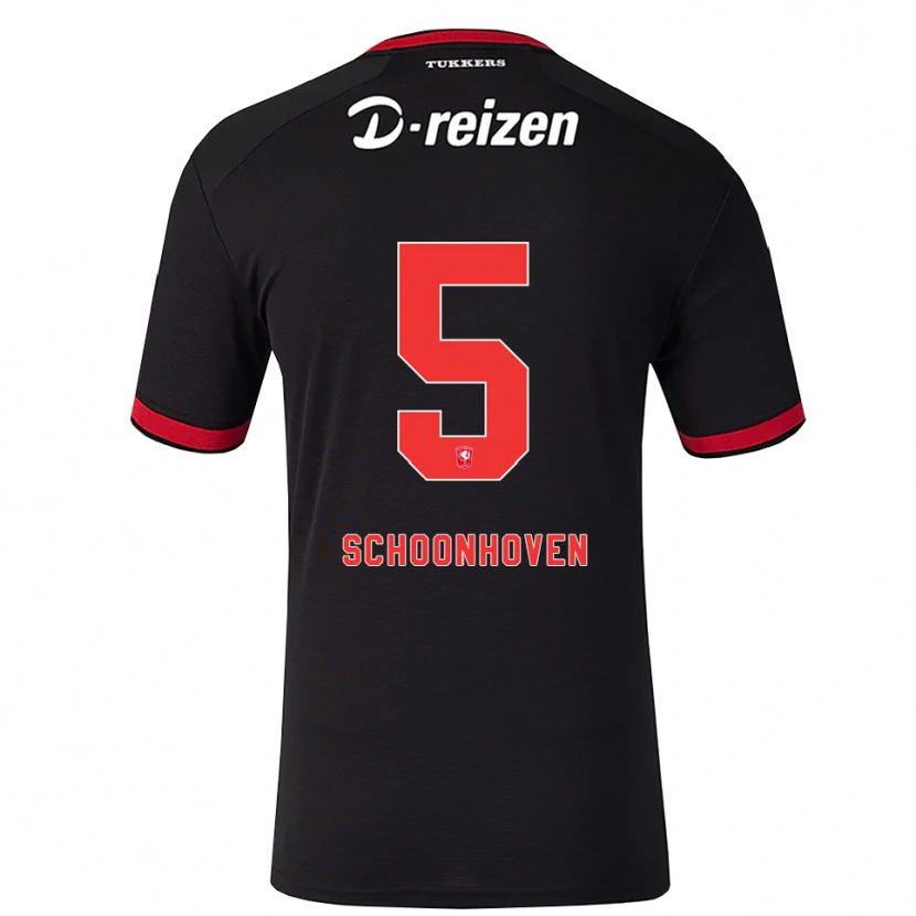 Danxen Enfant Maillot Roman Schoonhoven #5 Rouge Blanc Noir Tenues Extérieur 2026/27 T-Shirt