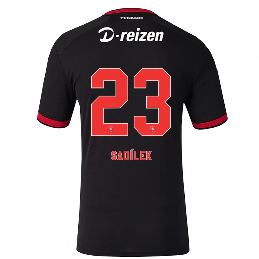 Danxen Enfant Maillot Michal Sadilek #23 Rouge Blanc Noir Tenues Extérieur 2026/27 T-Shirt
