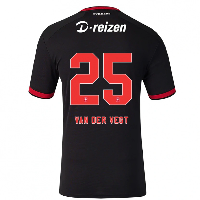 Danxen Enfant Maillot Imre Van Der Vegt #25 Rouge Blanc Noir Tenues Extérieur 2026/27 T-Shirt