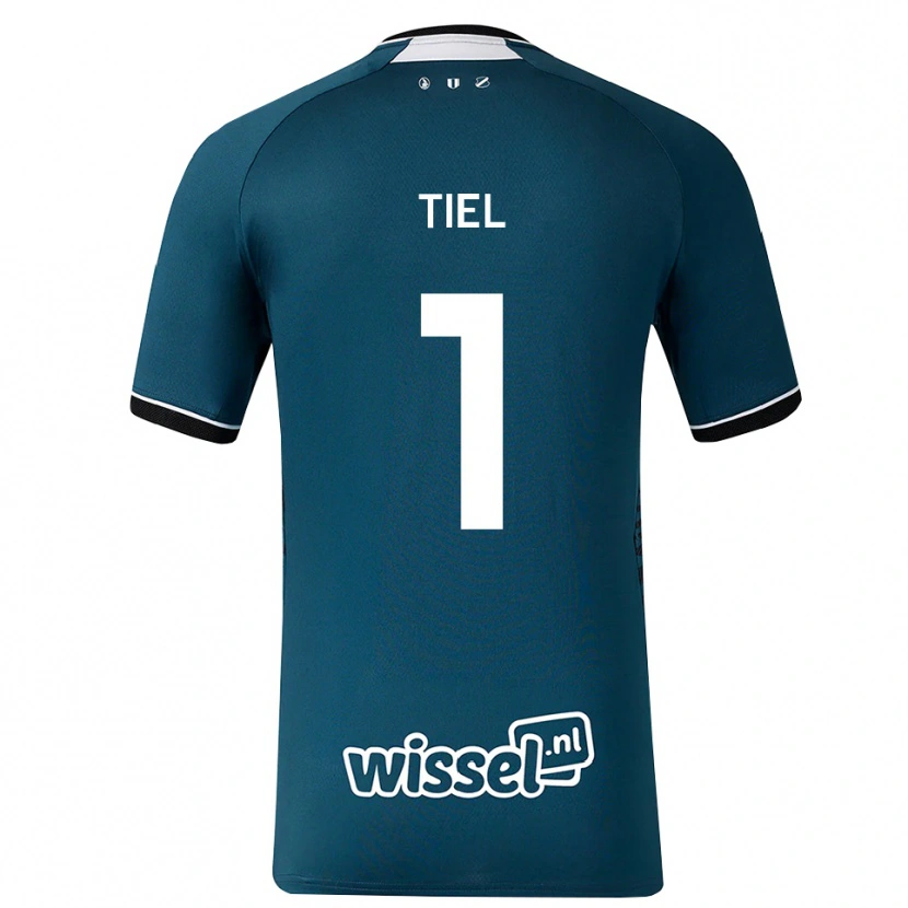 Danxen Enfant Maillot Mick Tiel #1 Darkslategray Blanc Tenues Extérieur 2026/27 T-Shirt