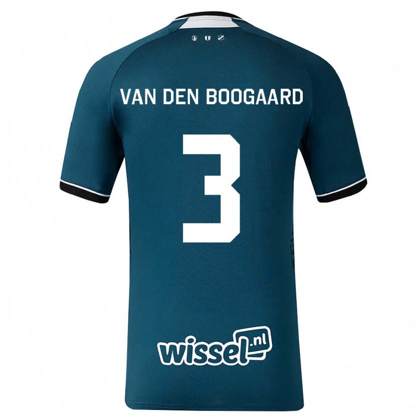 Danxen Enfant Maillot Brian Van Den Boogaard #3 Darkslategray Blanc Tenues Extérieur 2026/27 T-Shirt