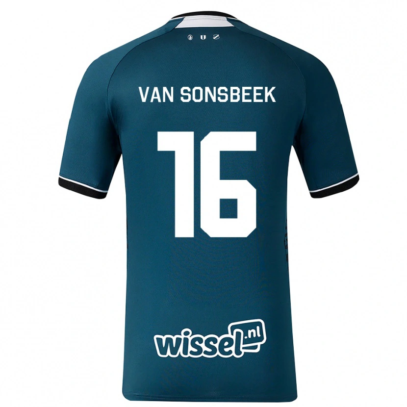 Danxen Enfant Maillot Quint Van Sonsbeek #16 Darkslategray Blanc Tenues Extérieur 2026/27 T-Shirt